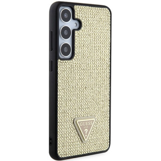 Guess Rhinestone Triangle case for Samsung Galaxy S24 - gold