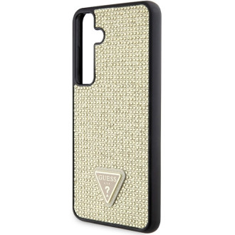 Guess Rhinestone Triangle case for Samsung Galaxy S24 - gold
