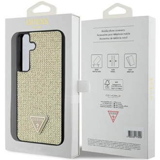 Guess Rhinestone Triangle case for Samsung Galaxy S24 - gold
