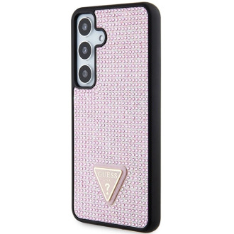 Guess Rhinestone Triangle case for Samsung Galaxy S24 - pink