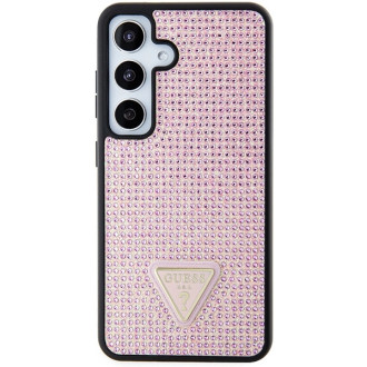Guess Rhinestone Triangle case for Samsung Galaxy S24 - pink