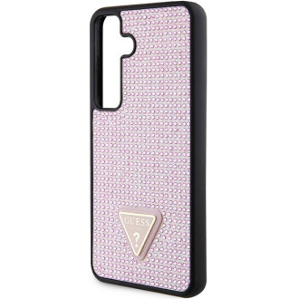 Guess Rhinestone Triangle case for Samsung Galaxy S24 - pink
