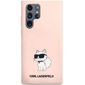 Karl Lagerfeld Silicone Choupette case for Samsung Galaxy S24 Ultra - pink