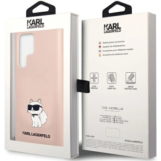 Karl Lagerfeld Silicone Choupette case for Samsung Galaxy S24 Ultra - pink