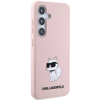 Karl Lagerfeld Silicone Choupette case for Samsung Galaxy S24+ - pink