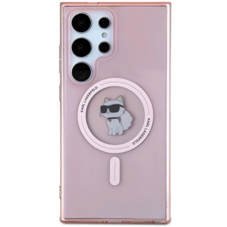 Karl Lagerfeld IML Choupette MagSafe case for Samsung Galaxy S24 Ultra - pink