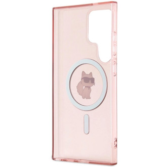 Karl Lagerfeld IML Choupette MagSafe case for Samsung Galaxy S24 Ultra - pink