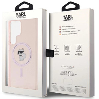 Karl Lagerfeld IML Choupette MagSafe case for Samsung Galaxy S24 Ultra - pink