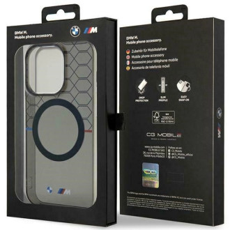 BMW Pattern MagSafe case for iPhone 15 Pro - gray
