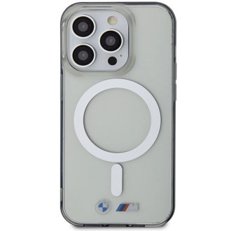 BMW Silver Ring MagSafe case for iPhone 15 Pro Max - transparent