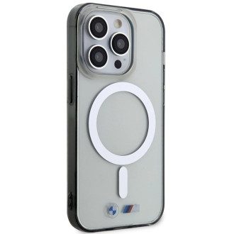 BMW Silver Ring MagSafe case for iPhone 15 Pro Max - transparent