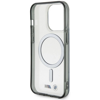 BMW Silver Ring MagSafe case for iPhone 15 Pro Max - transparent
