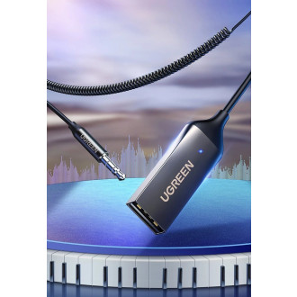Ugreen Bluetooth 5.3 audio receiver USB cable audio adapter AUX jack black (70601 CM309)