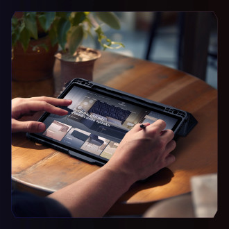 Pouzdro Nillkin Bumper Leather Case Pro pro Samsung Galaxy Tab S9 - černé
