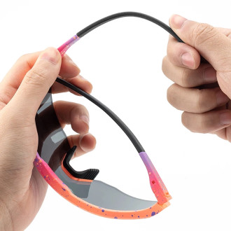 Rockbros SP297 polarizing cycling glasses - purple