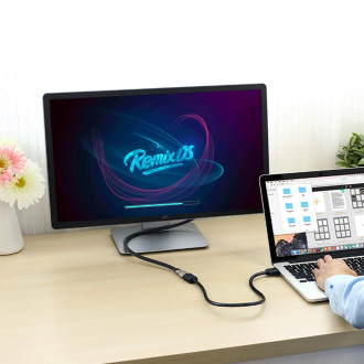 Ugreen HD107 10145 HDMI (Male) - HDMI (Female) 4K Cable 3m - Black