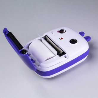 Mini Thermal Printer for Kids with Camera and Camcorder - Purple