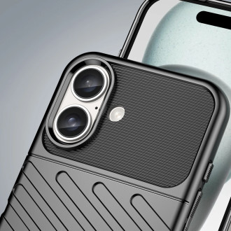 Thunder Case iPhone 16 Silicone Case - Black