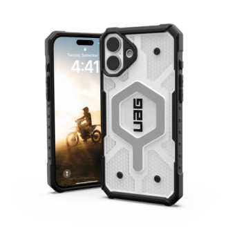 UAG Pathfinder Clear Magsafe iPhone 16 Plus Case - White