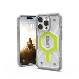 UAG Pathfinder Clear Magsafe iPhone 16 Pro Case Compatible with MagSafe - Green