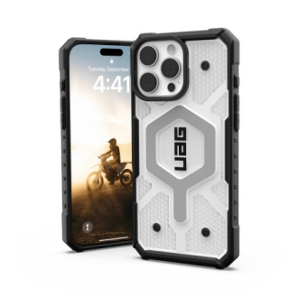 UAG Pathfinder Clear Magsafe Case for iPhone 16 Pro Max - White