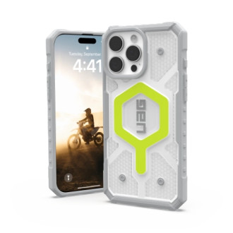 UAG Pathfinder Clear Magsafe Case for iPhone 16 Pro Max - Green