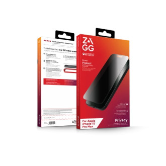 ZAGG InvisibleShield Glass Elite Privacy for iPhone 15 Pro Max