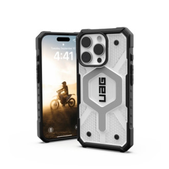 UAG Pathfinder Clear Magsafe Case for iPhone 16 Pro - White