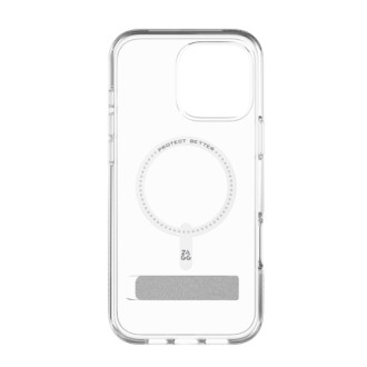 ZAGG Crystal Palace Snap Kickstand MagSafe Case with Stand for iPhone 16 Pro Max - Clear