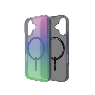 ZAGG Milan Snap Case with MagSafe for iPhone 16 - Green/Purple