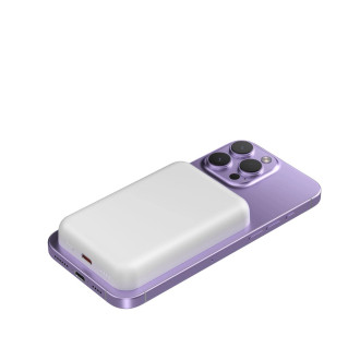 Wozinsky WRW349YWS 10,000 mAh Magnetic Power Bank - White