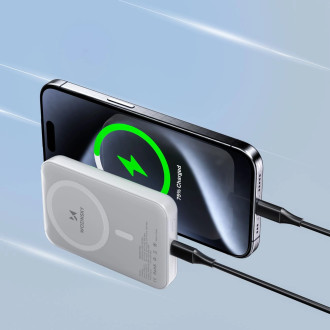 Wozinsky WRW349YWS 10,000 mAh Magnetic Power Bank - White