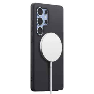 Spigen Silicone Fit Mag Case for Samsung Galaxy S25 Ultra - Black