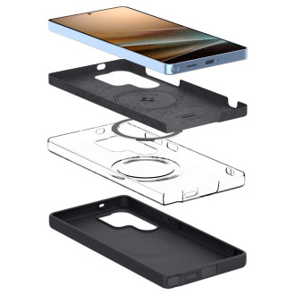 Spigen Silicone Fit Mag Case for Samsung Galaxy S25 Ultra - Black