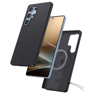 Spigen Silicone Fit Mag Case for Samsung Galaxy S25 Ultra - Black