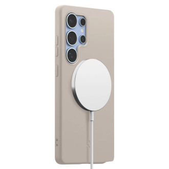 Spigen Silicone Fit Mag case for Samsung Galaxy S25Ultra - titanium