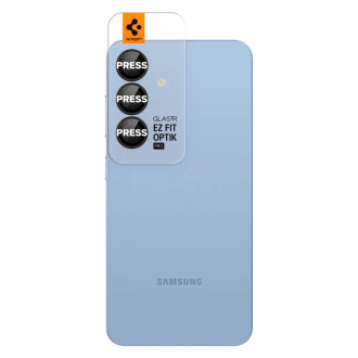 Spigen Optik Pro GLAS.TR EZ FIT 2-pack Camera Cover for Samsung Galaxy S25 - Black