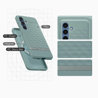 Caseology Parallax Mag MagSafe Samsung Galaxy S25 Case - Green