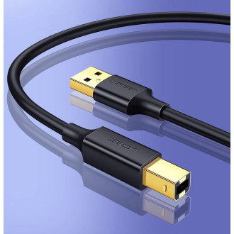 Ugreen USB Type B printer cable (male) - USB 2.0 (male) 480 Mbps 1.5 m black (US135 10350)
