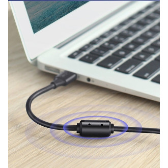 Ugreen USB Type B printer cable (male) - USB 2.0 (male) 480 Mbps 1.5 m black (US135 10350)