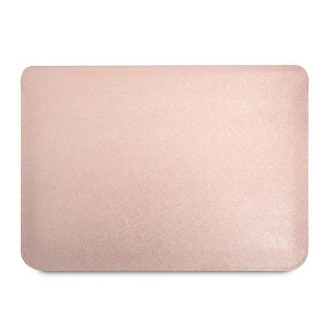 Guess Saffiano Triangle Logo case for a 14&quot; laptop - pink