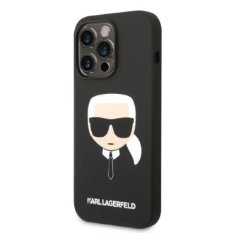 Etui Karl Lagerfeld Silicone Karl´s Head MagSafe na iPhone 14 Pro Max - czarne