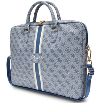 Guess 4G Printed Stripes bag for a 16&quot; laptop - blue