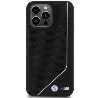 BMW Perforated Twisted Line MagSafe case for iPhone 15 Pro Max - black