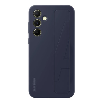 Etui Samsung Standing Grip Case EF-GA556TBEGWW na Samsung Galaxy A55 z uchwytem - niebiesko-czarne