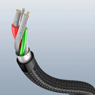 Ugreen US284 70255 USB-A (straight) / USB-C (angled) cable 3A 3m - gray