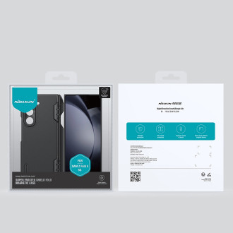 Nillkin Super Frosted Shield Fold Magnetic Case for Samsung Galaxy Z Fold 6 5G with stylus holder and magnetic module - black