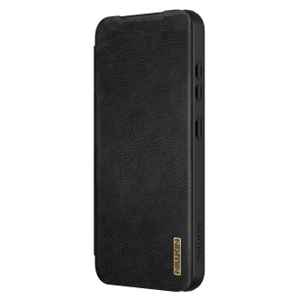 Nillkin Qin Pro Case for Samsung Galaxy S25 with Flip and Camera Cover - Black