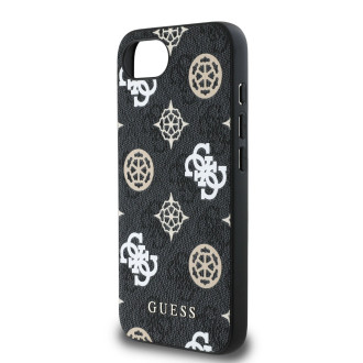 Guess PU 4G Peony case with MagSafe for iPhone 16e - black