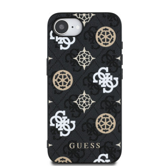 Guess PU 4G Peony case with MagSafe for iPhone 16e - black